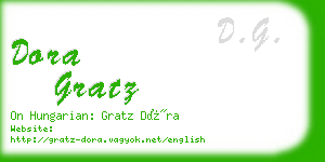 dora gratz business card